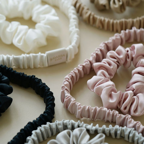 Headband & Scrunchies - SET Powder White