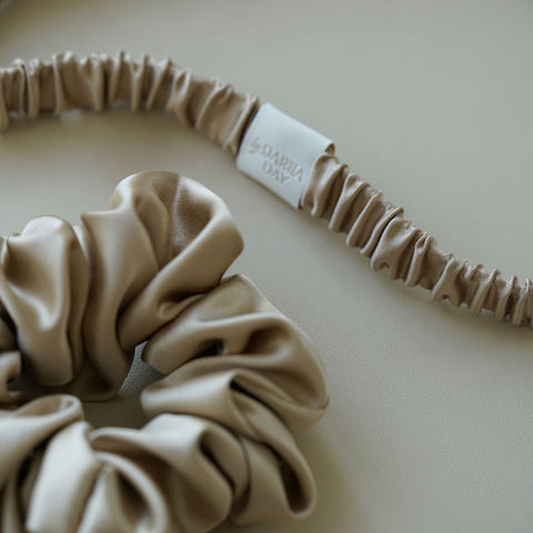 Headband & Scrunchies - SET French Beige